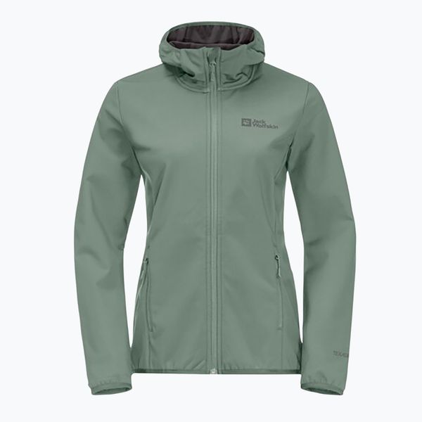 Jack Wolfskin Дамско софтшел яке Jack Wolfskin Bornberg Hoody green 1307691