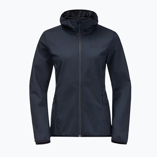 Jack Wolfskin Дамско софтшел яке Jack Wolfskin Bornberg Hoody navy blue 1307691