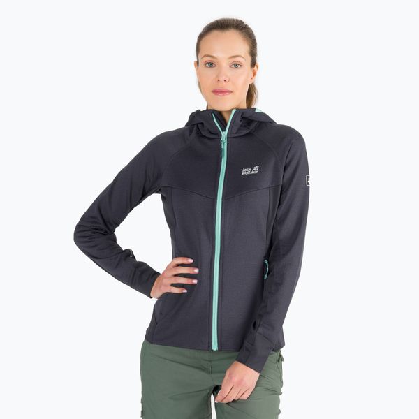 Jack Wolfskin Флис за жени Jack Wolfskin Hydro Grid сив 1709911_1389
