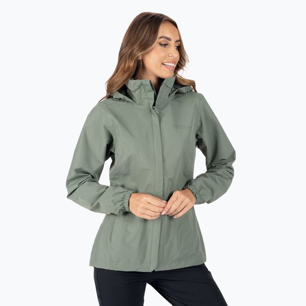 Jack Wolfskin Jack Wolfskin дамско дъждобранно яке Stormy Point 2L зелено 1111202_4311