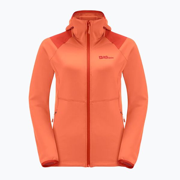 Jack Wolfskin Jack Wolfskin дамско яке за трекинг Kolbenberg с качулка FZ orange 1711071