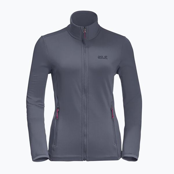Jack Wolfskin Jack Wolfskin дамско яке за трекинг Peak Grid Fleece сиво 1710351