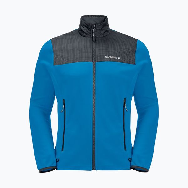 Jack Wolfskin Jack Wolfskin мъжки суитшърт с полар Dna Block черен 1710261_1361