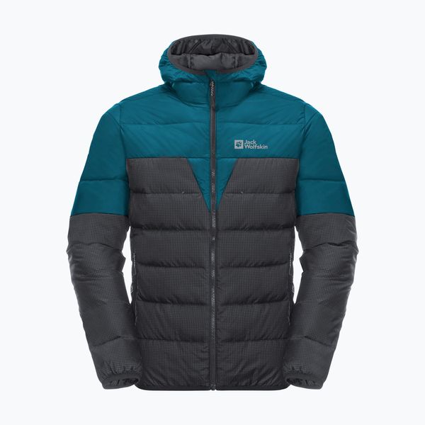 Jack Wolfskin Jack Wolfskin мъжко пухено яке Dna Tundra Down Hoody black-blue 1206612_4133_006