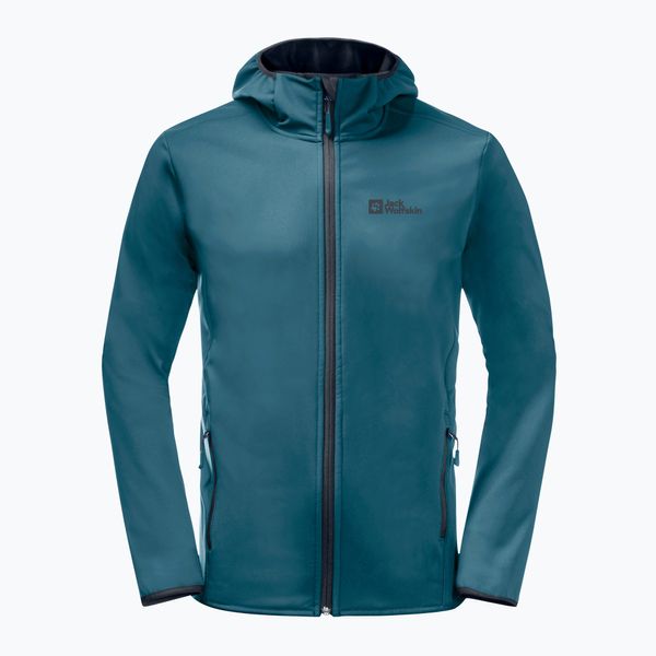 Jack Wolfskin Jack Wolfskin мъжко софтшел яке Bornberg Hoody blue 1307471_4133