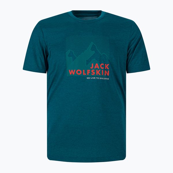 Jack Wolfskin Мъжка тениска Jack Wolfskin Hiking Graphic T-shirt blue 1808761_4133
