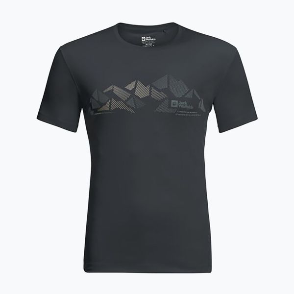 Jack Wolfskin Мъжка тениска за трекинг Jack Wolfskin Peak Graphic black 1807183