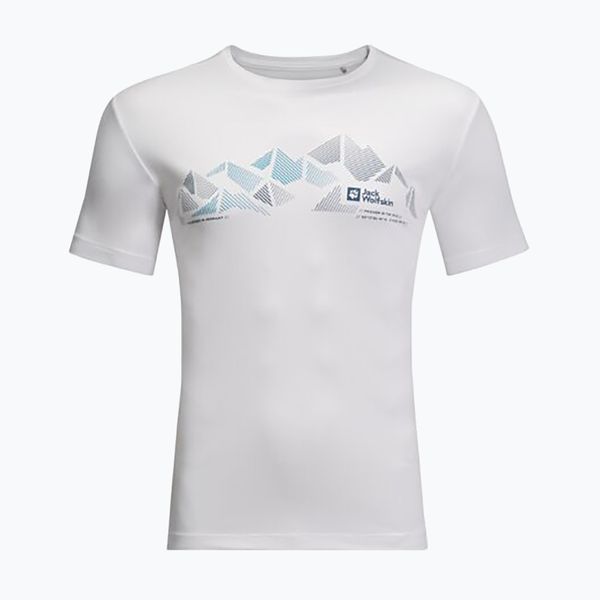 Jack Wolfskin Мъжка тениска за трекинг Jack Wolfskin Peak Graphic white 1807183
