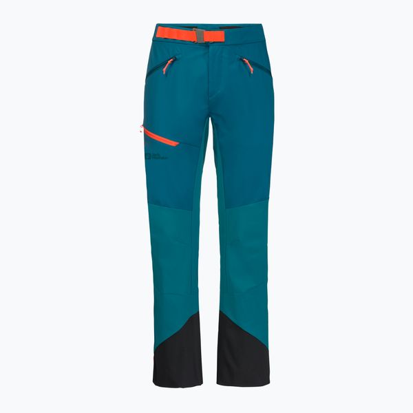 Jack Wolfskin Мъжки ски панталони Alpspitze в синьо-зелено Jack Wolfskin 1507511