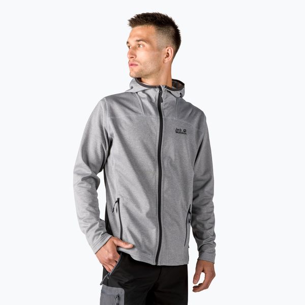Jack Wolfskin Мъжки суитшърт Horizon от полар на Jack Wolfskin, сив 1708411_6038
