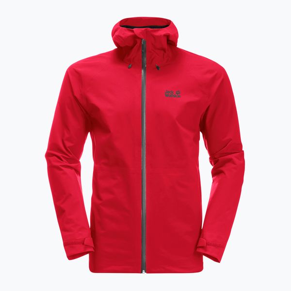 Jack Wolfskin Мъжко дъждобранно яке Highest Peak на Jack Wolfskin червено 1115131_2206