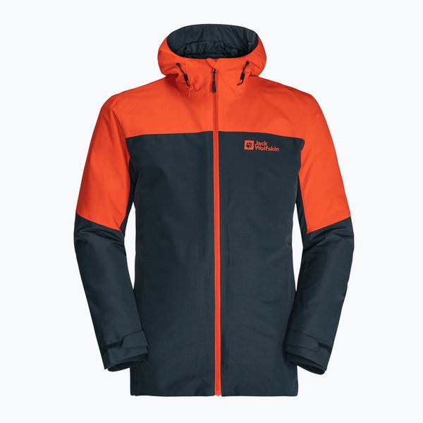 Jack Wolfskin Мъжко дъждобранно яке Jack Wolfskin Glaabach orange 1115291_3017_002