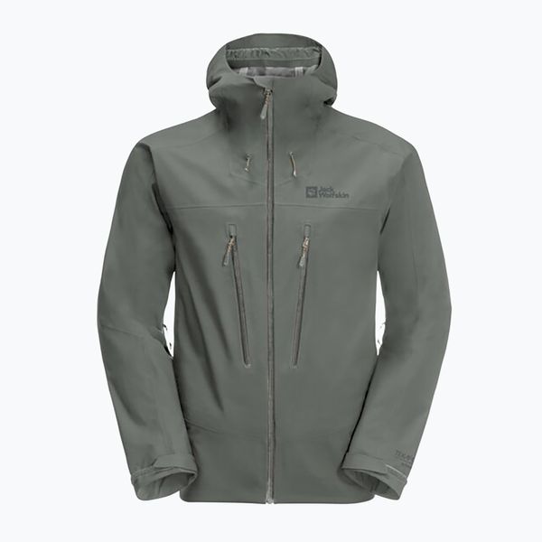 Jack Wolfskin Мъжко дъждобранно яке Jack Wolfskin Kammweg 3L Jkt M зелено 1115831