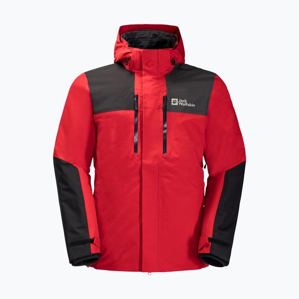Jack Wolfskin Мъжко дъждобранно яке Jasper на Jack Wolfskin червено 1115261_2206_002