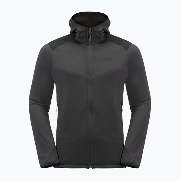 Jack Wolfskin Мъжко яке за трекинг Jack Wolfskin Kolbenberg Hooded FZ black 1711011