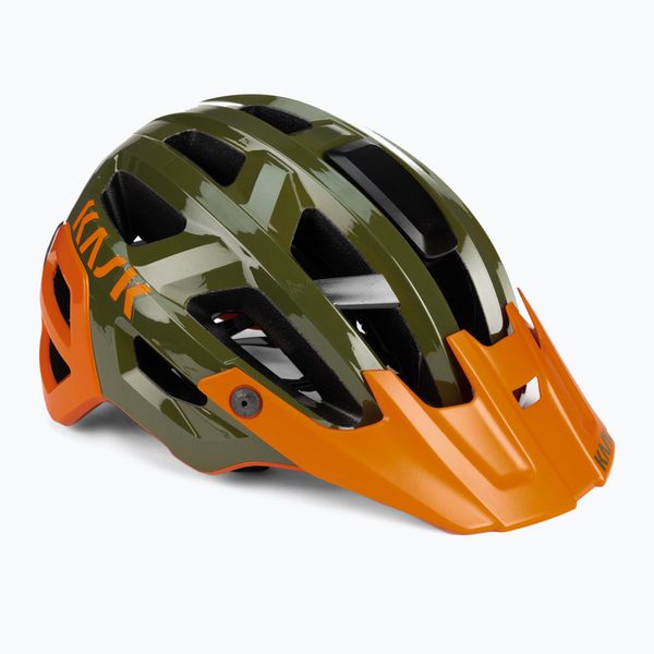 KASK Велосипедна каска KASK Rex зелено-оранжева CHE00038.266