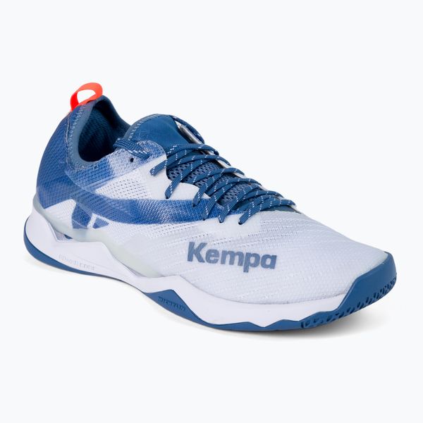 Kempa Мъжки обувки за хандбал Kempa Wing Lite 2.0 white and blue 200852003