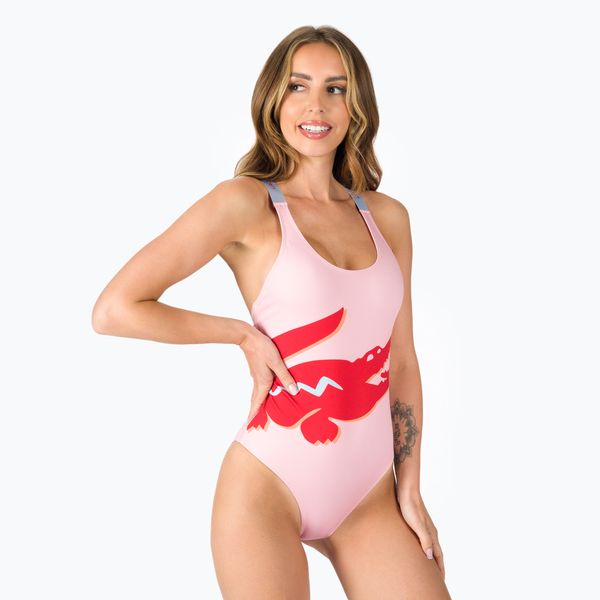 Lacoste Дамски бански от една част Lacoste pink MF3485