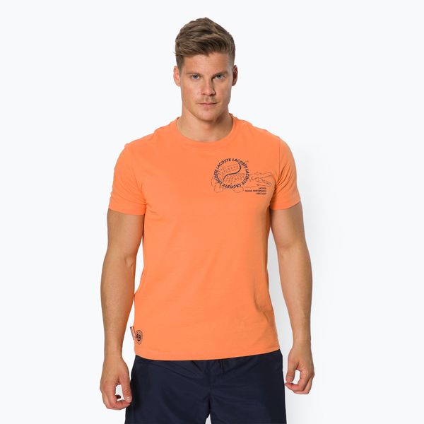Lacoste Мъжка тениска с костенурка Lacoste Orange TH0964