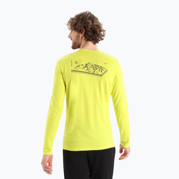 ледоразбивач Мъжка термална тениска Icebreaker 200 Oasis yellowIB0A56KG5651