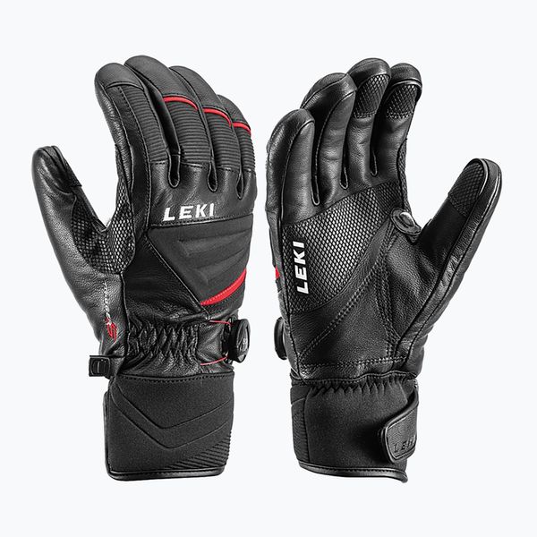 LEKI Мъжка ски ръкавица LEKI Griffin Tune S Boa черна/червена 649808302080