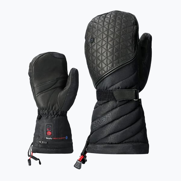 LENZ Дамски ски ръкавици с подгряване LENZ Heat Glove 6.0 Finger Cap Mittens black 1206
