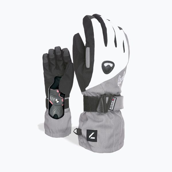 Level Дамски ръкавици за сноуборд Level Butterfly silver 1041WG.08