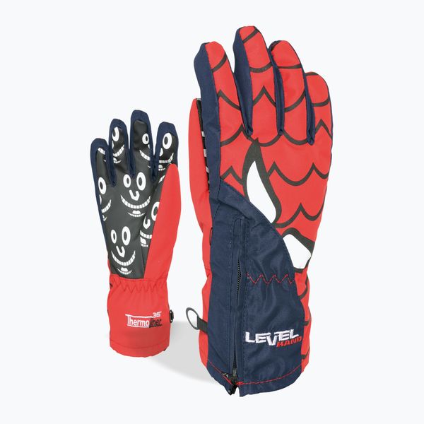 Level Детска ски ръкавица Level Lucky червена 4146JG.20
