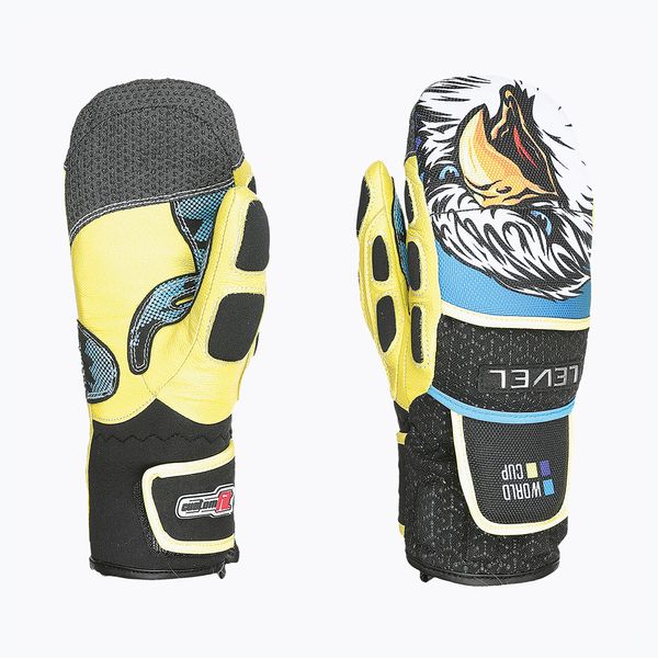 Level Детска ски ръкавица Level Worldcup CF Mitt жълта 4117JM.66