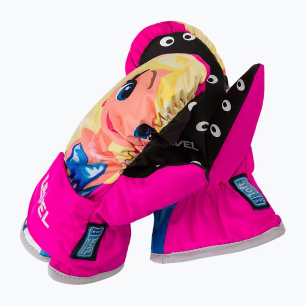 Level Детски ръкавици за сноуборд Level Animal Mitt gold 4174