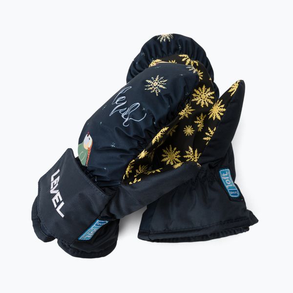 Level Детски ръкавици за сноуборд Level Animal Mitt сини 4174