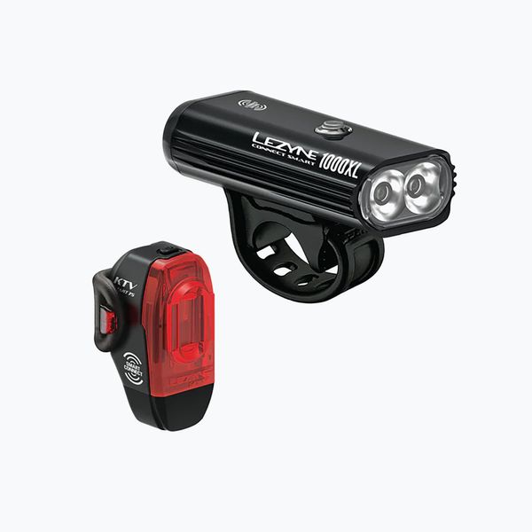 Lezyne Lezyne Connect Smart 1000Xl/Ktv комплект светлини за велосипед черен 1-LED-32P-V104