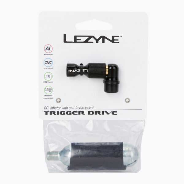 Lezyne Lezyne TRIGGER DRIVE CO2 помпа за велосипед с касета + 1x касета черна LZN-1-C2-TRDR-V104