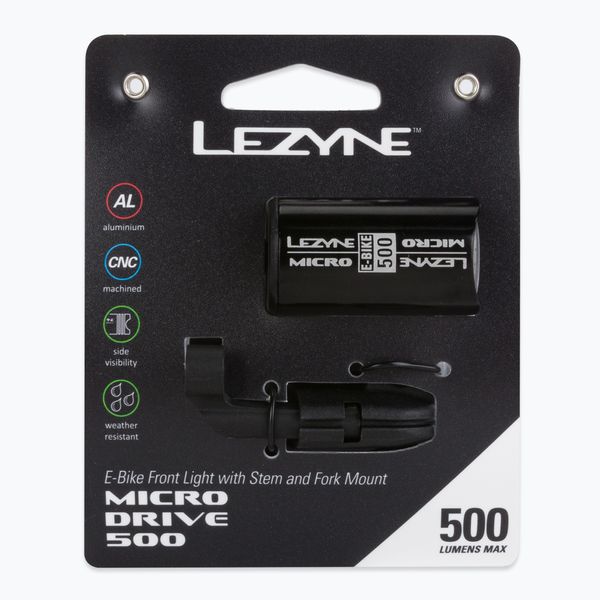 Lezyne Предна лампа Lezyne Micro Drive 500 за електрически велосипеди LZN-1-LED-EMICR-V104A