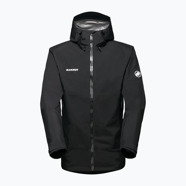 MAMMUT Мъжко дъждобранно яке Mammut Convey Tour HS с качулка черно 1010-27841