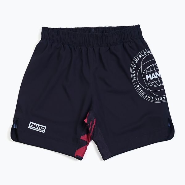 MANTO Manto Fragments мъжки къси панталони черно/червено MNR868