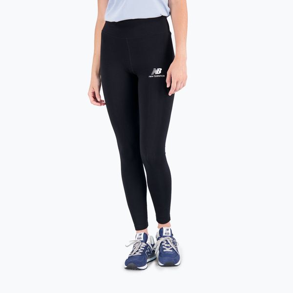 New Balance Дамски клинове за тренировка New Balance Tight Essentials Stacked Logo Cotton black NBWP31509