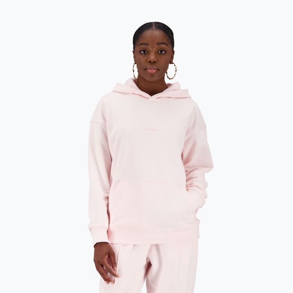 New Balance Дамски суитшърт за тренировки New Balance Athletics Nature State Френска териска с качулка марон NBWT23554