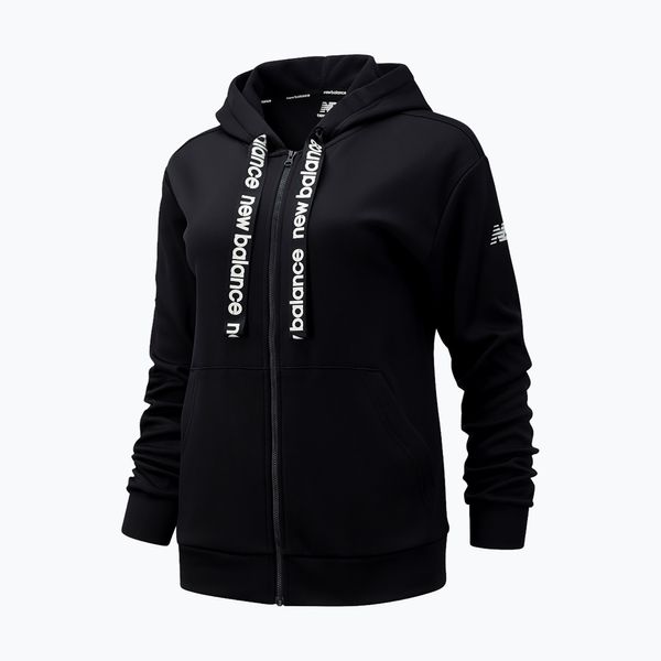 New Balance Дамски суитшърт за тренировки New Balance Relentless Performance Fleece Full Zip сив WJ13174
