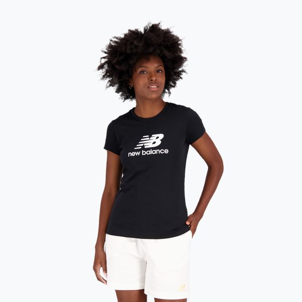 New Balance Дамски тениски New Balance Essentials Stacked Logo Co Black NBWT31546