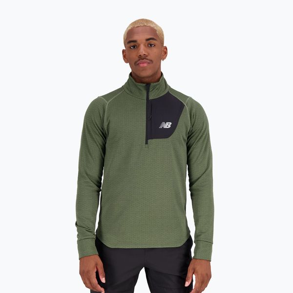 New Balance Мъжка тренировъчна тениска New Balance Top NB Heat Grid Half Zip grey NBMT23252DO1