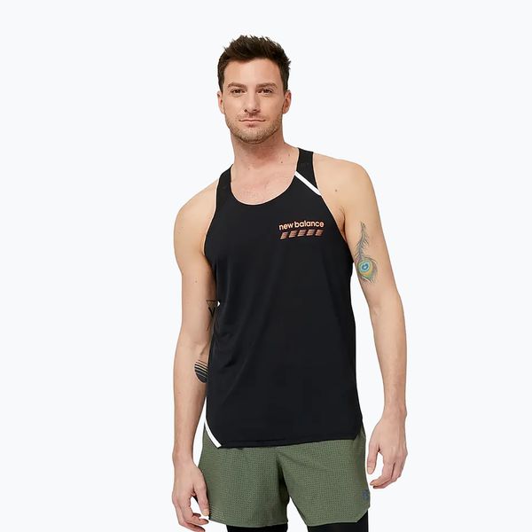 New Balance New Balance Accelerate Pacer Singlet black MT31240BK мъжки потник за бягане