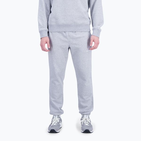 New Balance New Balance Essentials Stacked Logo French grey мъжки панталони за тренировка NBMP31539AG