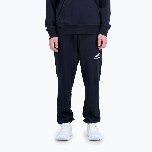 New Balance New Balance Essentials Stacked Logo French мъжки панталони за тренировка черен NBMP31539BK