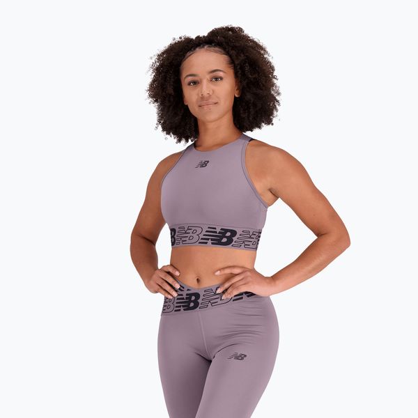 New Balance New Balance Relentless Crop сив фитнес сутиен NBWB31175ZNC