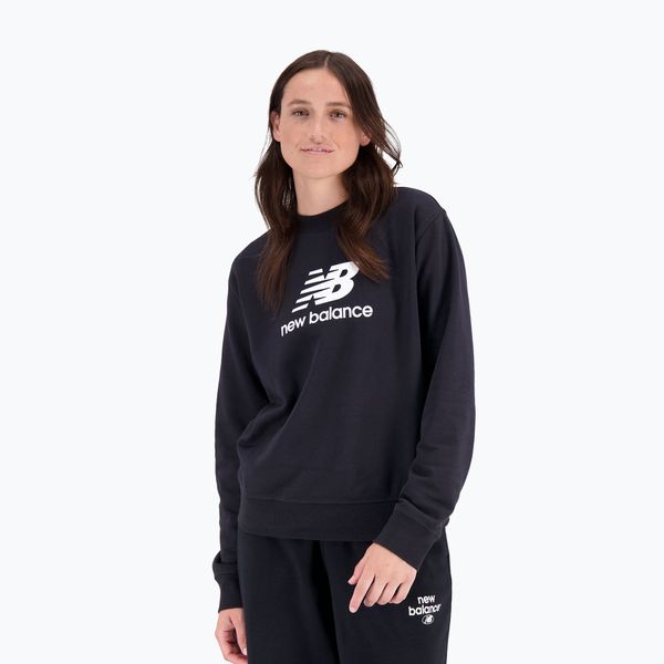 New Balance Суитшърт за тренировки за жени New Balance Essentials Stacked Logo French Terry Hoodie black NBWT31533