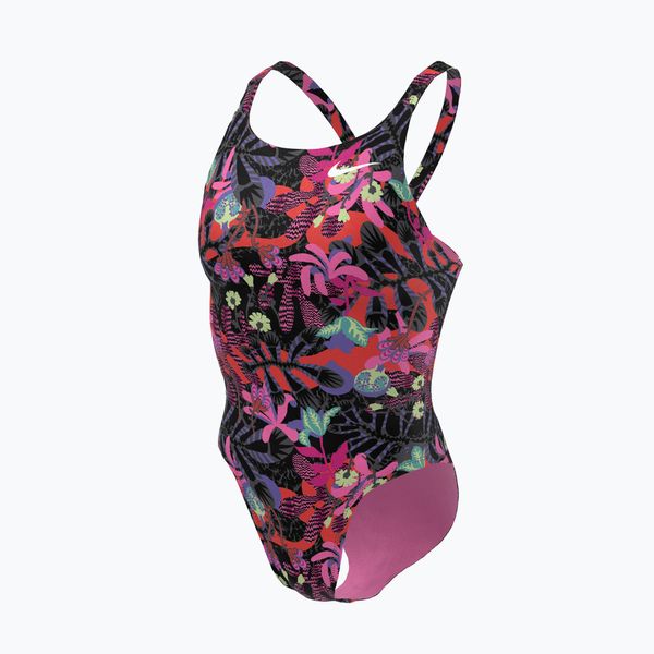Nike Дамски бански костюм от една част Nike Multiple Print Fastback pink NESSC050