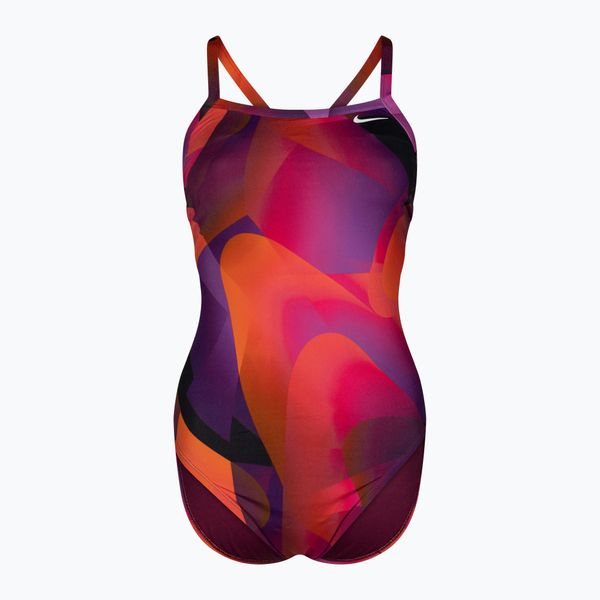 Nike Дамски бански костюм от една част Nike Spectrum червен NESSA019