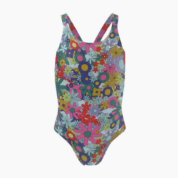 Nike Детски бански от една част Nike Multiple Print Fastback Lapis NESSC760