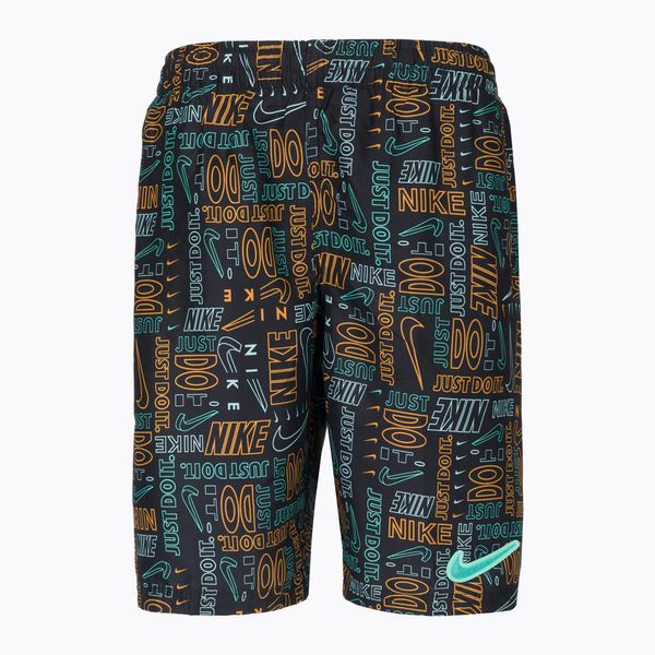 Nike Детски бански шорти Nike Logo Mashup 8 Volley Black NESSC791